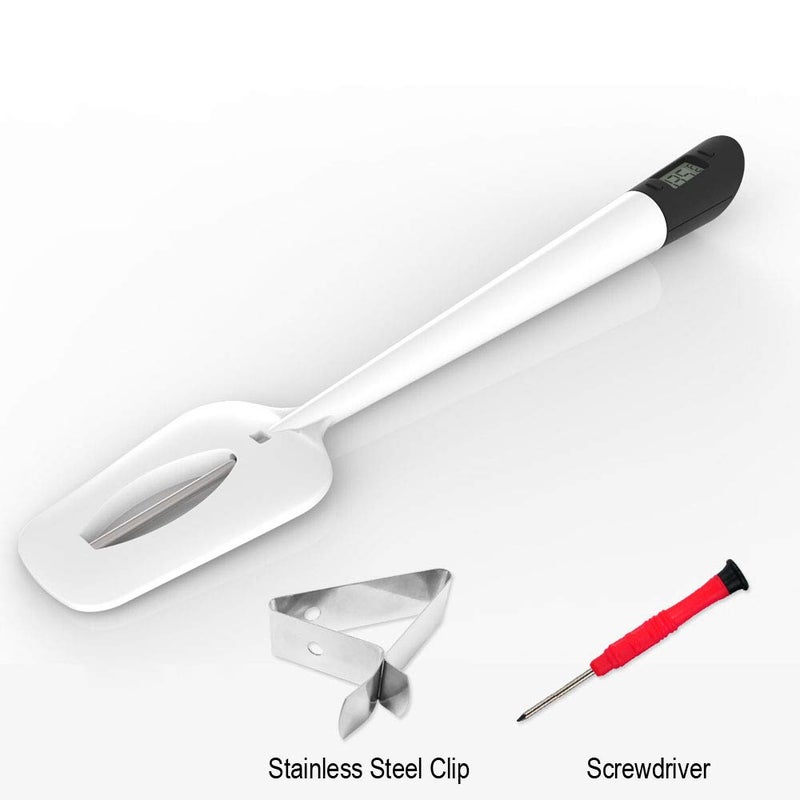 Efeng Digital Candy Thermometer Spatula Thermometer Meat Thermometer with Pot Clip & 9" Probe â€“ Fast Instant Read Digital Food Thermometer for Candy Chocolate Jam Meat, BPA Free Silicon Frying - Image 5